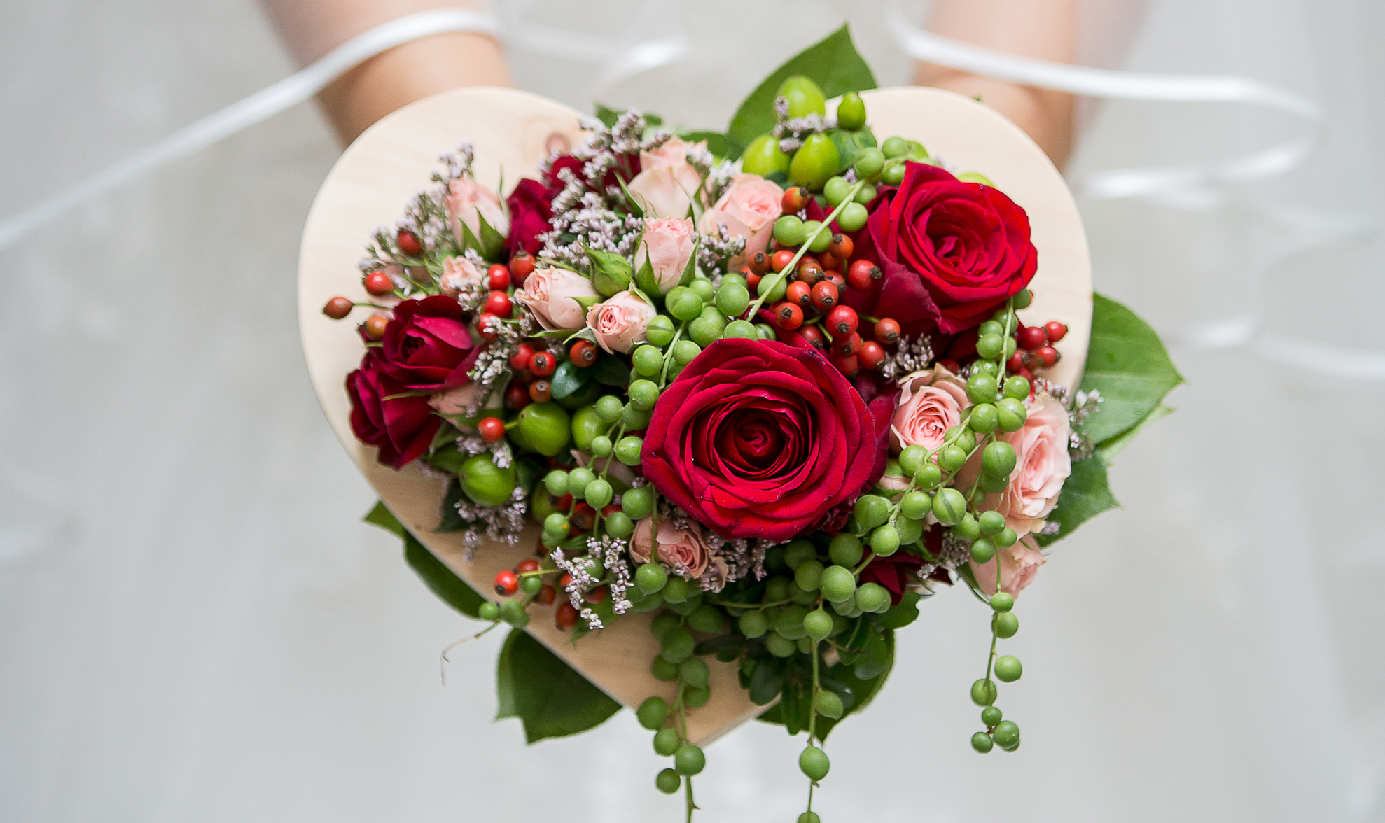 Brautstrauß mit rosen Rosen